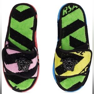 Versace
La Greca jacquard cotton slippers